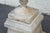 Late 20th Century Pair Of Neoclassical Style Cast Stone Garden Urns On Pedestals For Sale - Image 9 of 16