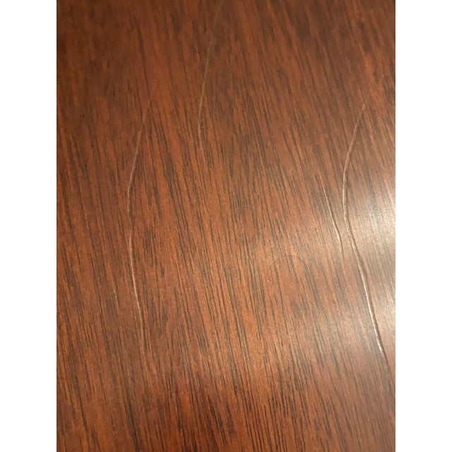 Brown 1990s Henkel Harris Mahoganoy Dining Room Table and 6 Chairs - Set of 7 For Sale - Image 8 of 10