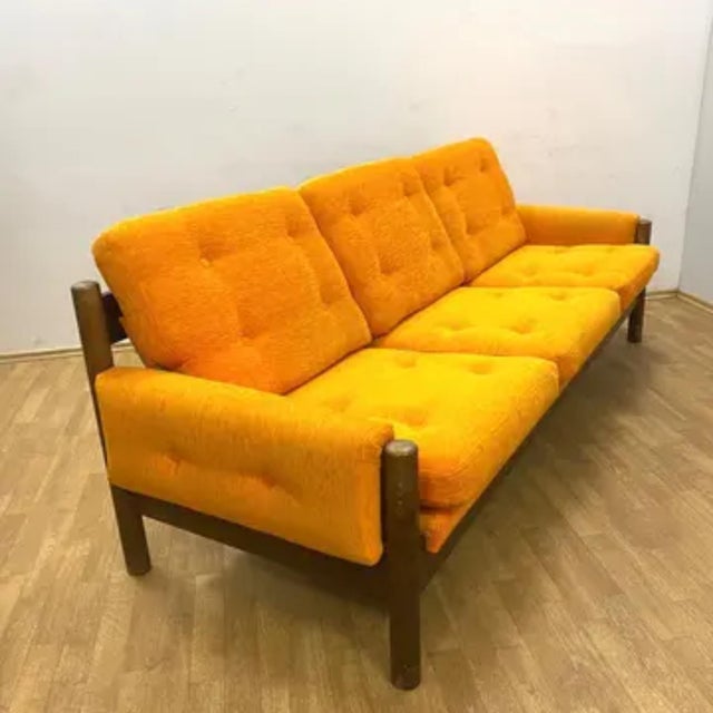 Mid-Century Modern Sofa and Lounge Chairs, 1970s, Set of 3 For Sale - Image 4 of 12