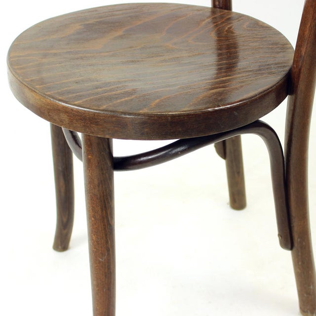 1940s Bentwood Bistro Chair from Tatra, Czechoslovakia, 1940s For Sale - Image 5 of 12