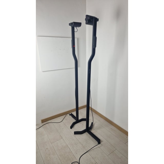 1970s Sirio Model Floor Lamp in Black Lacquered Iron by Kazuide Takahama for Sirrah, 1970s For Sale - Image 5 of 15