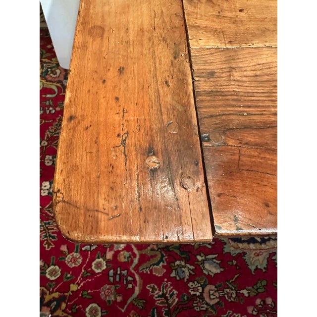 Antique French Oak Farm Table With Breadboards For Sale - Image 16 of 18