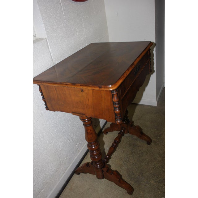Victorian Walnut Sewing Table Chairish