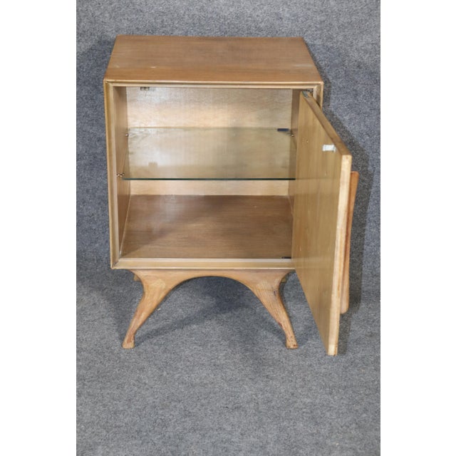 Beige Mid 20th Century Single Mid-Century Sculptural Nightstand For Sale - Image 8 of 11