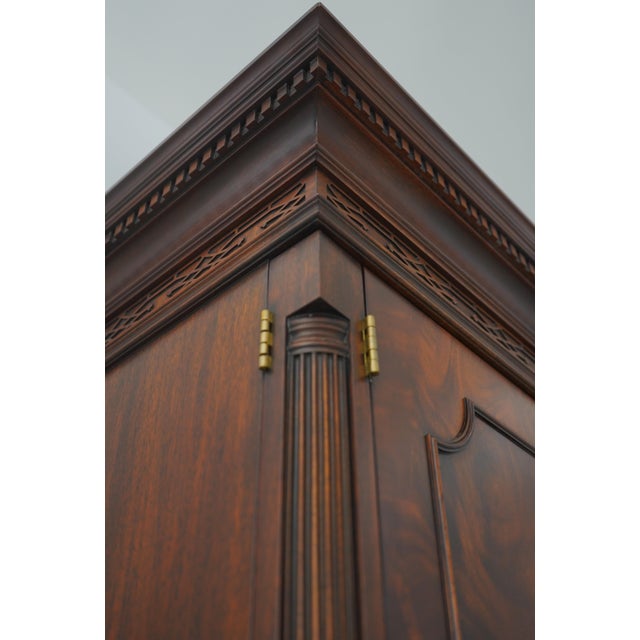 Henkel Harris Mahogany Tall Wardrobe Chifferobe Armoire For Sale - Image 9 of 18
