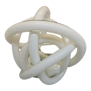 Art Glass Soledad Orbit Knot Decor Ball