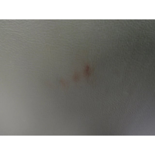 Dark Green 1970s Pair of Mid-Century Modern Vinyl Lounge Chairs - 2 Pieces For Sale - Image 8 of 9