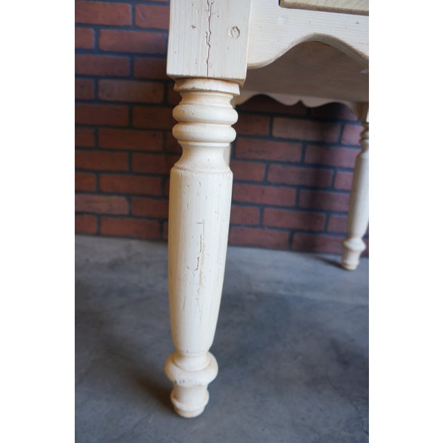 Farmhouse Ethan Allen Farmhouse Pine End Tables ~ a Pair For Sale - Image 3 of 12