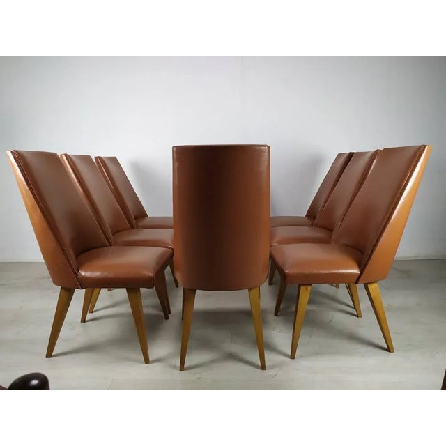 Leatherette Chairs, Set of 8 For Sale - Image 4 of 18