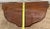 Vintage Demilune Console Half Moon Table, Walnut Top, Bottom Shelf, Carved Swan For Sale - Image 11 of 12