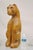 Vintage Mid Century Modern Solid Carved Wood 24" Cat Art Sculpture. Circa Mid 20th Century. Measurements: 23.5" H x 8.5" W...