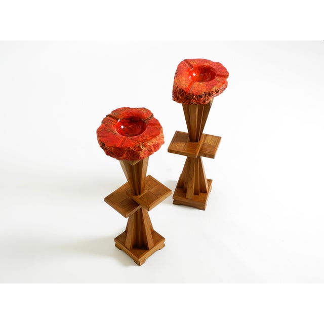 1950s Mid-Century Modern Standing Ashtrays, 1950s, Set of 2 For Sale - Image 5 of 18