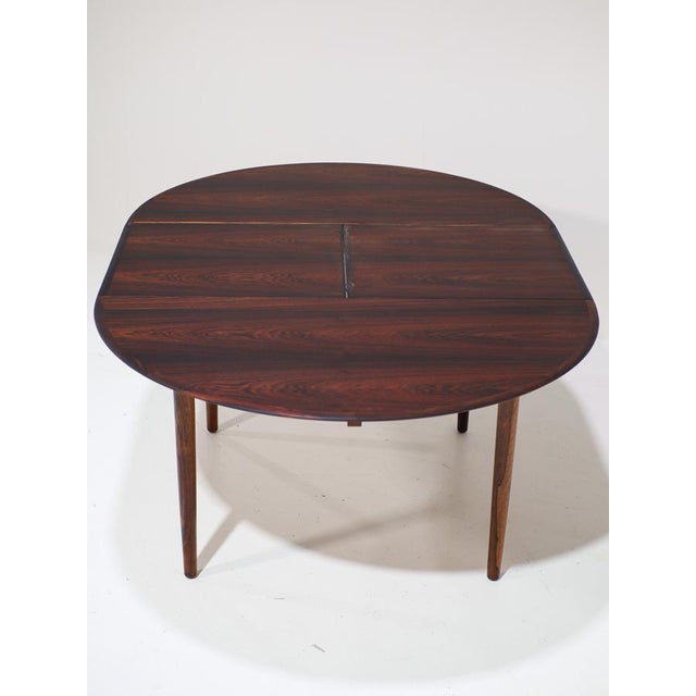 Round Extendable Butterfly Leaf Dining Table in Rosewood from Skovby, Denmark, 1960s For Sale - Image 13 of 18