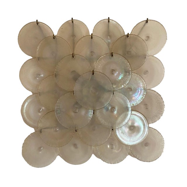 Iridescent Murano Glass Wall Lamp, Italy, 1970s For Sale - Image 11 of 11