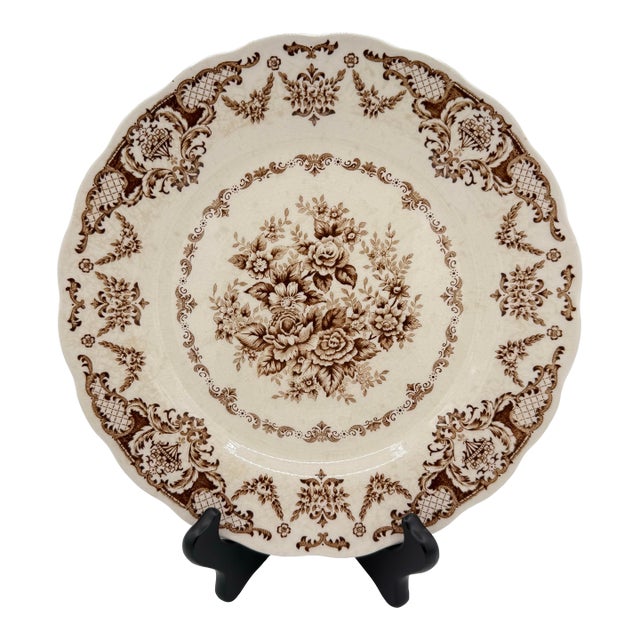 Vintage Nikko “Double Phoenix” Windsor Brown Transferware Plate For Sale