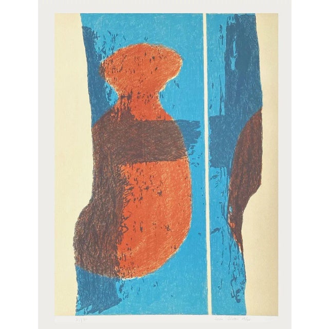 1990 Louis Sevare Fragmenti Lithograph For Sale