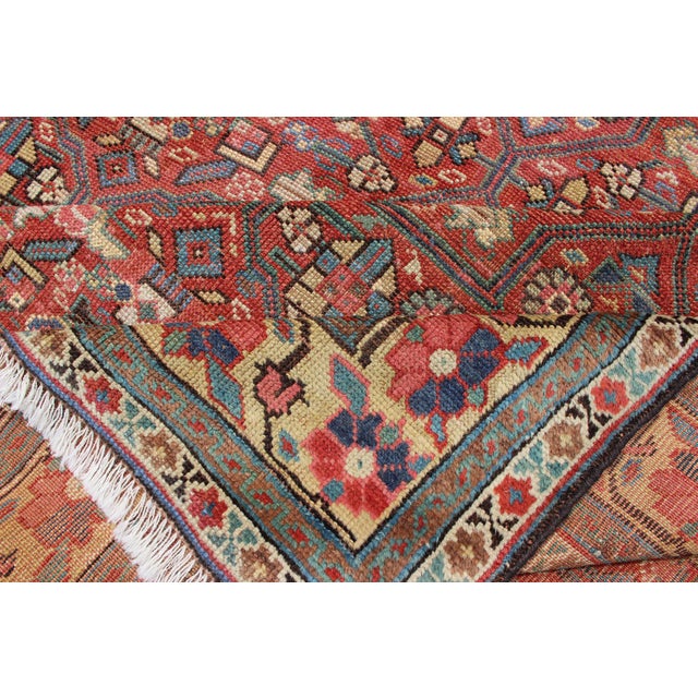 Antique Kurdish Gallery Runner in All-Over Geometric Design 6'0"x12'6" For Sale - Image 12 of 12