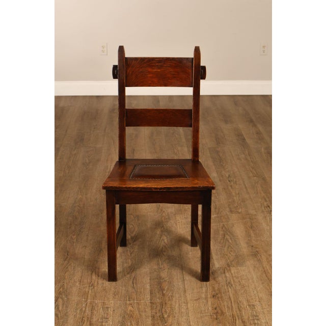 Gustav Stickley Antique Rabbit Ear #1291 Dining Chair For Sale - Image 15 of 18