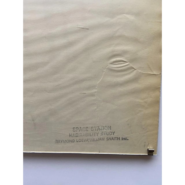 Raymond Loewy Raymond Loewy and William Snaith, Helmeted Man 4 for NASA, 1969, Pencil Drawing For Sale - Image 4 of 5