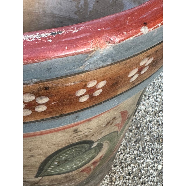 Vintage Tonala Mexico Ceramic Large Planter Pot For Sale - Image 10 of 12