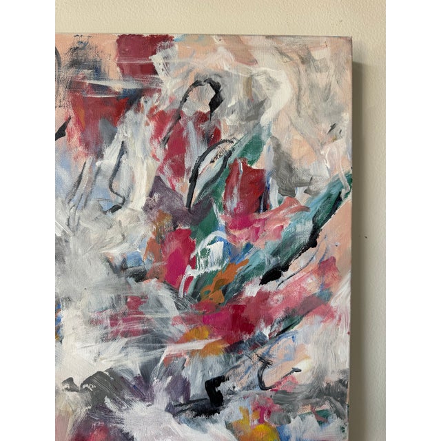 "Tulips Vanished” Contemporary Expressionist Acrylic on Canvas Painting For Sale In Miami - Image 6 of 12