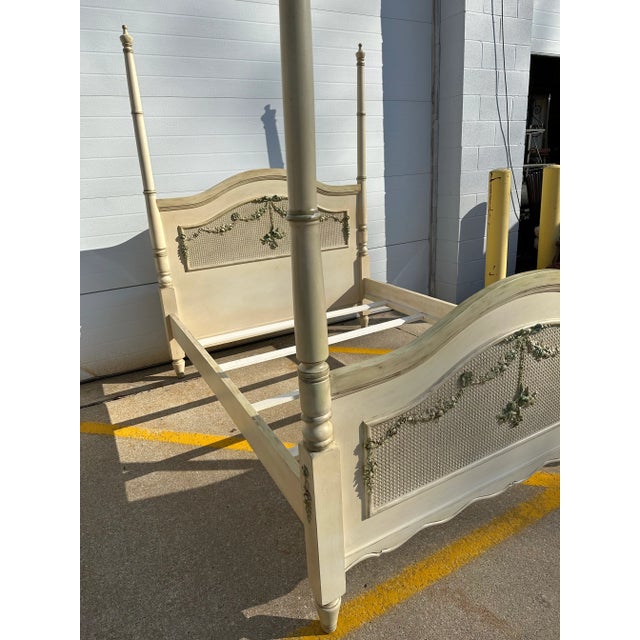 Wood A F K French Queen Size Cherubini Bed For Sale - Image 7 of 11