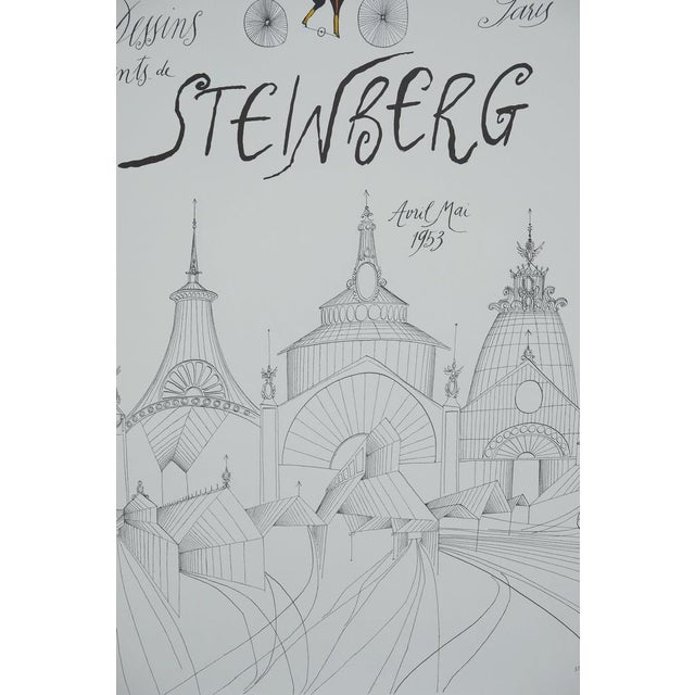 Saul Steinberg (1914-1999) Milan Railway Station Original color lithograph poster Signed in the plate On poster paper, 46...
