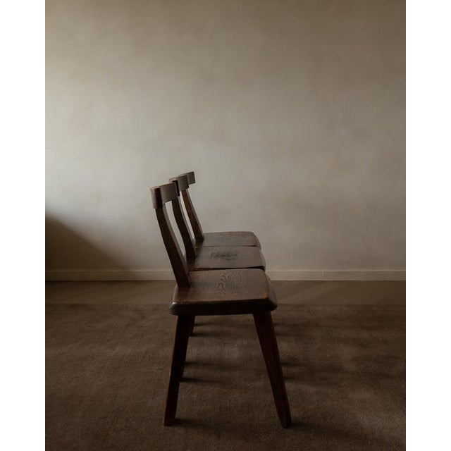 1960s Vintage T Dining Chairs from Aranjou, 1960s, Set of 3 For Sale - Image 5 of 16