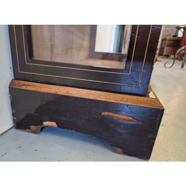 Brown Antique Mahogany Display Case For Sale - Image 8 of 12