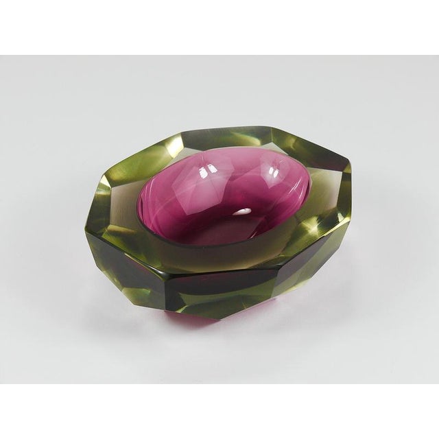 Caviar Murano Glass Diamond Bowl from Seguso, 1960s For Sale - Image 11 of 16