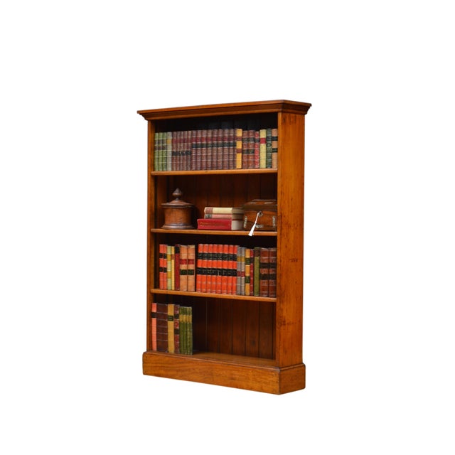 Early 20th Century Mahogany Open Bookcase, 1920s For Sale - Image 4 of 16