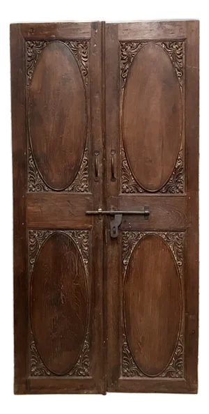 Solid Wood Door Panels, Decorative Oval Raised Medallion