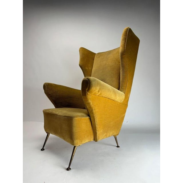 Mid-Century Modern Wingback Chairs by Gio Ponti, 1950s, Set of 2 For Sale - Image 3 of 11