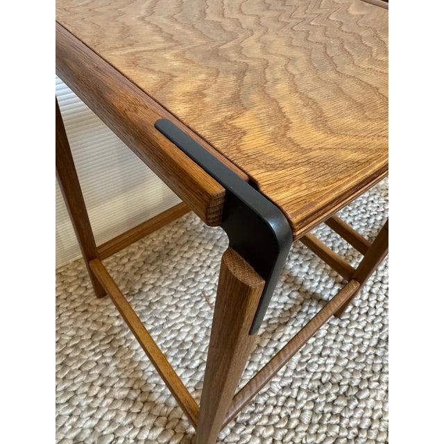 Wood Fyrn DeHaro Counter Stools, Pair For Sale - Image 7 of 12