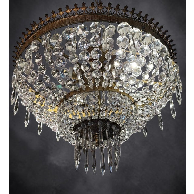 Traditional Antique Empire Ceiling Lamp, 1890s For Sale - Image 3 of 6