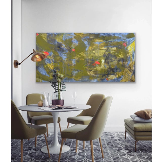 Mirtha Moreno Original Oil Painting on Panel Titled: AbEx 211 2022 For Sale - Image 9 of 12