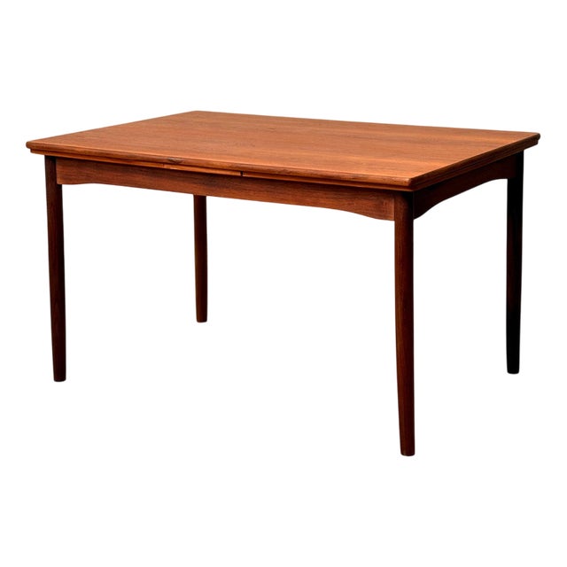 Vintage Danish Dining Table in Teak, 1950s For Sale