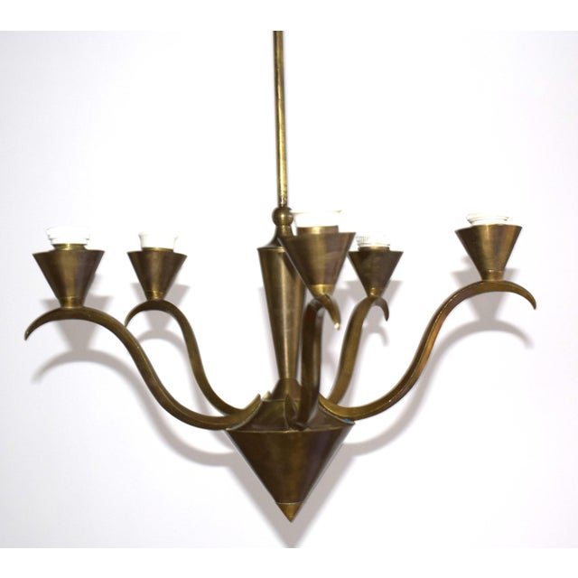 Dagobert Peche Small Viennese Salon Chandelier by Dagobert Peche, 1920 For Sale - Image 4 of 7