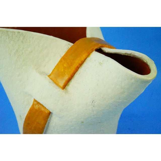Modernist Ceramic Jug Vase by Studio Umbria ARS Umbra Umbertide, 1950s For Sale - Image 13 of 18