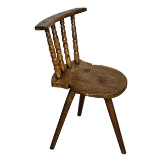 Farmers Tripod Chair in Wood For Sale