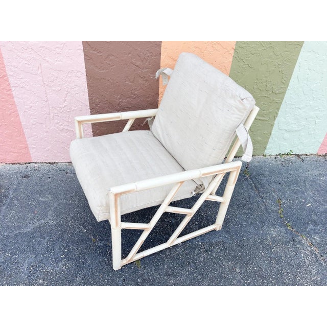 Palm Beach Regency Metal Chippendale Outdoor Dining Set - Set of 5 For Sale - Image 10 of 12