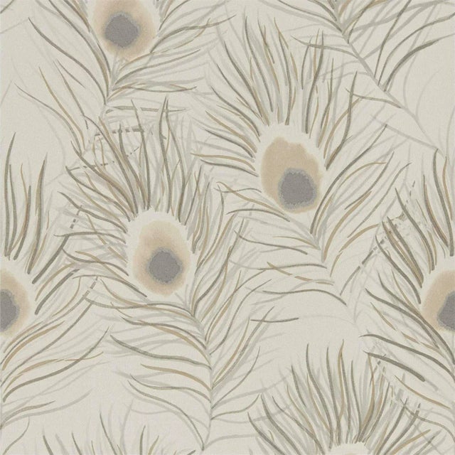 Harlequin Orlena Wallpaper in Putty/Silver For Sale