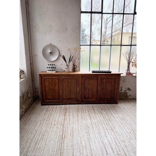 Oak Sideboard with Sliding Doors, 1900s For Sale - Image 6 of 18
