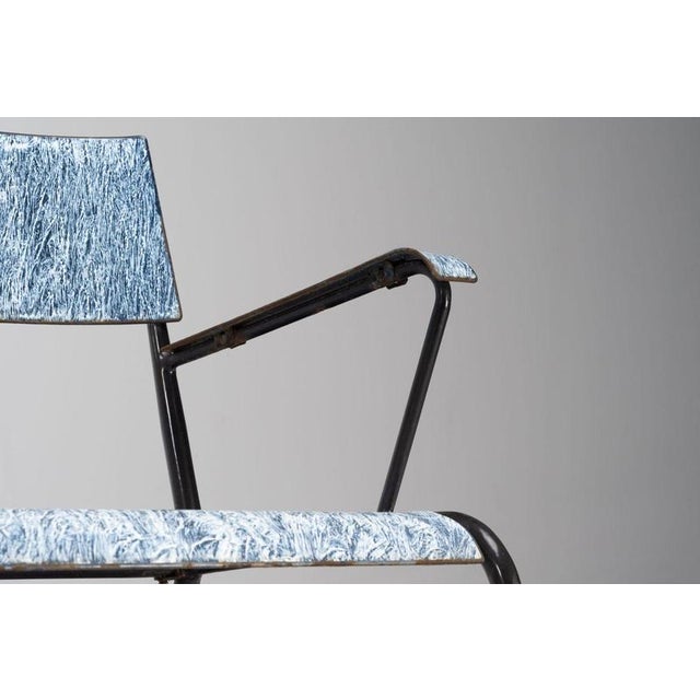 Poggi Enamelled Armchairs from Siva Poggibonsi, Italy, 1950s, Set of 2 For Sale - Image 4 of 18