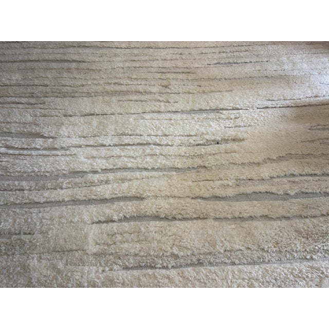 Rh Eli Wool Rug – 12' × 15' Natural | Hand-Knotted New Zealand Wool | Moroccan-Inspired Contemporary Design For Sale - Image 13 of 18