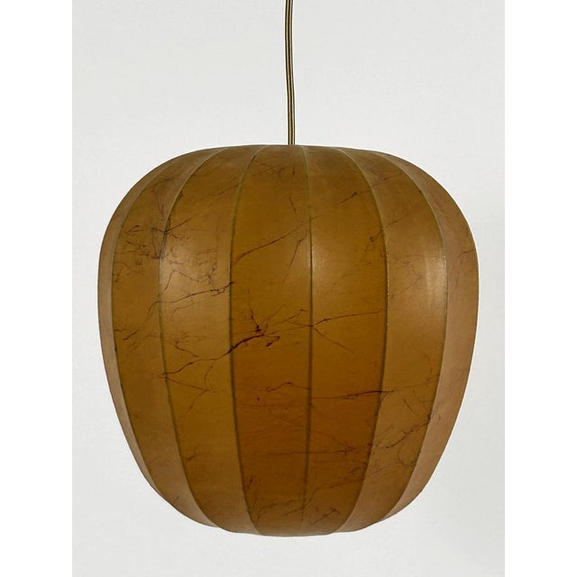 Metal Mid-Century Modern Cocoon Pendant Lamp, Sweden, 1960s For Sale - Image 7 of 18