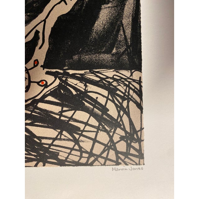 Modern Marvin Jones Modern Woodcut For Sale - Image 3 of 4