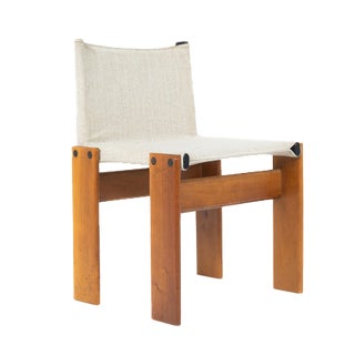 Monk Dining Chair attributed to Afra & Tobia Scarpa for Molteni, 1970s For Sale