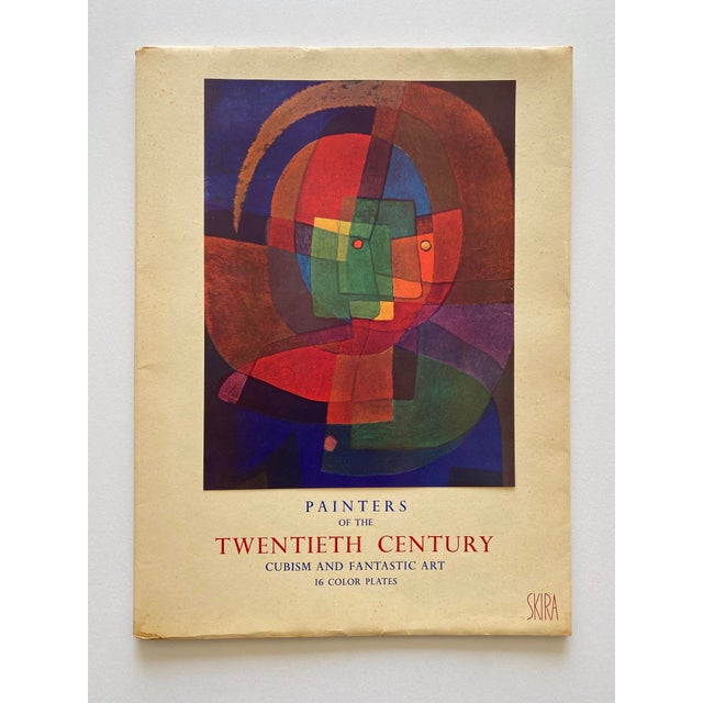 Yellow Robert Delaunay Vintage 1953 First Edition Cubism Fine Art Lithograph Print " Simultaneous Windows " 1911 For Sale - Image 8 of 11