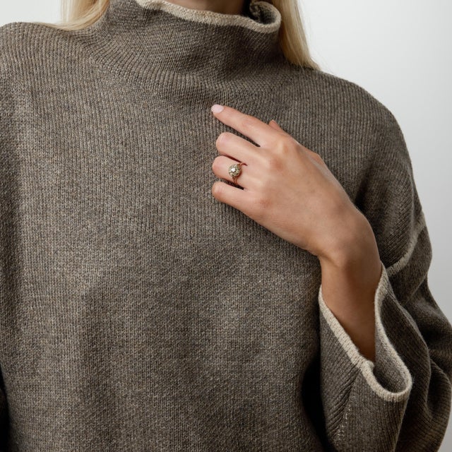 19th Century 19th Century Victorian Old Mine Cut Diamond 18k Yellow Gold Cluster Ring, Size 6.75 For Sale - Image 5 of 6